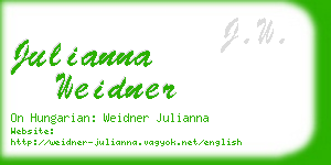 julianna weidner business card
